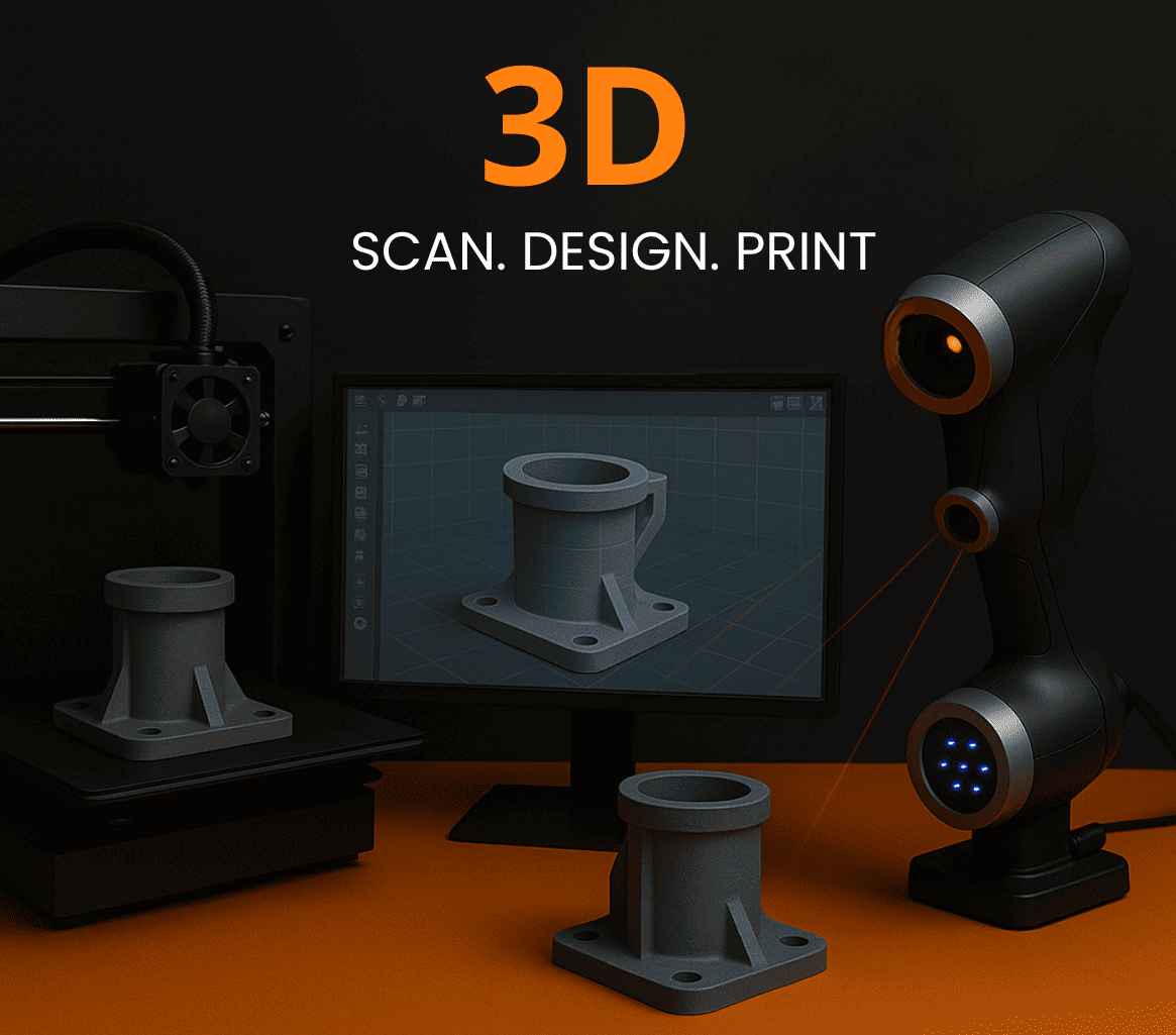 3D Scan, Design & Printing